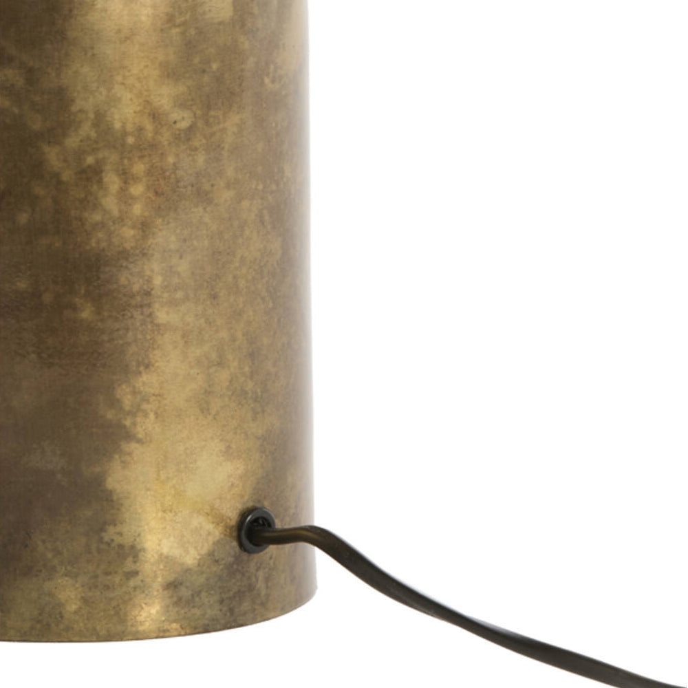 Lámpara de mesa metal oro antiguo Ø23x35 cm E27  - LLLS0441