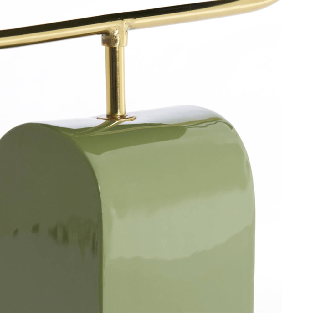 Lámpara de mesa verde claro oro L35xH38 cm  E27 - LLLS0445