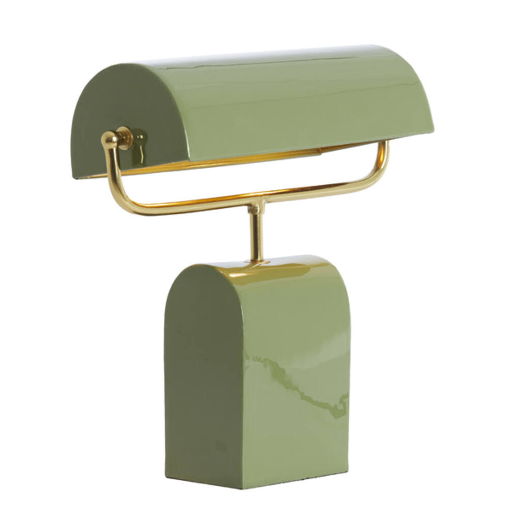 Lámpara de mesa verde claro oro L35xH38 cm  E27 - LLLS0445