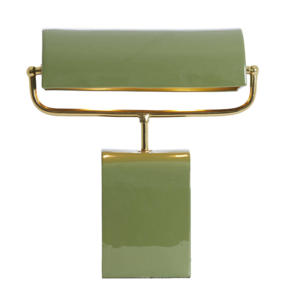 Lámpara de mesa verde claro oro L35xH38 cm  E27 - LLLS0445