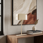 Lámpara de mesa arena brillante L25xH48 cm E27 - LLLS0446