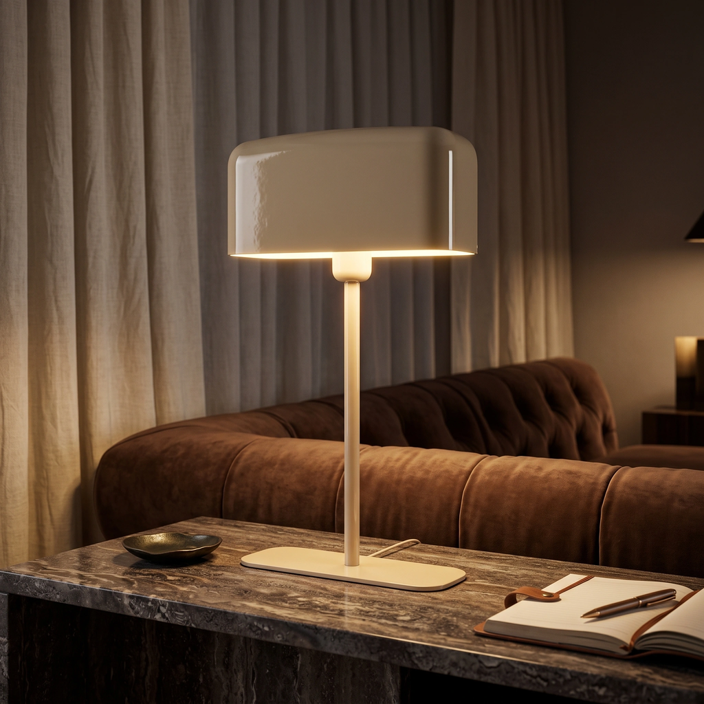 Lámpara de mesa arena brillante L25xH48 cm E27 - LLLS0446
