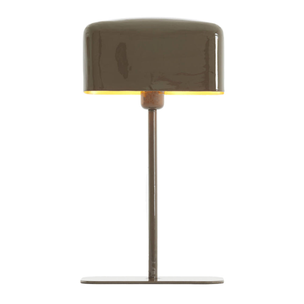 Lámpara de mesa café oscuro brillante L25xH48 cm E27 - LLLS0447