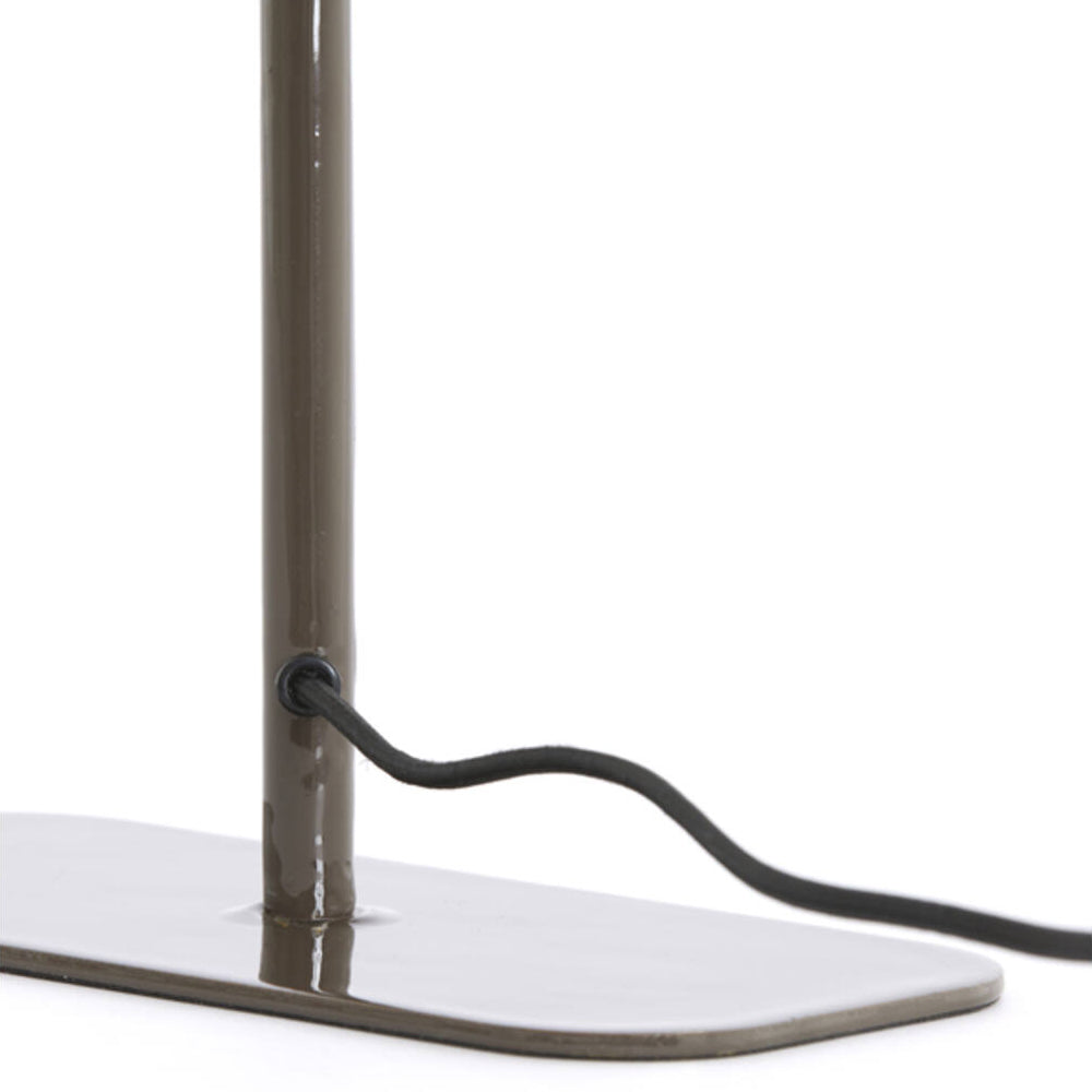 Lámpara de mesa café oscuro brillante L25xH48 cm E27 - LLLS0447