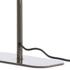 Lámpara de mesa café oscuro brillante L25xH48 cm E27 - LLLS0447