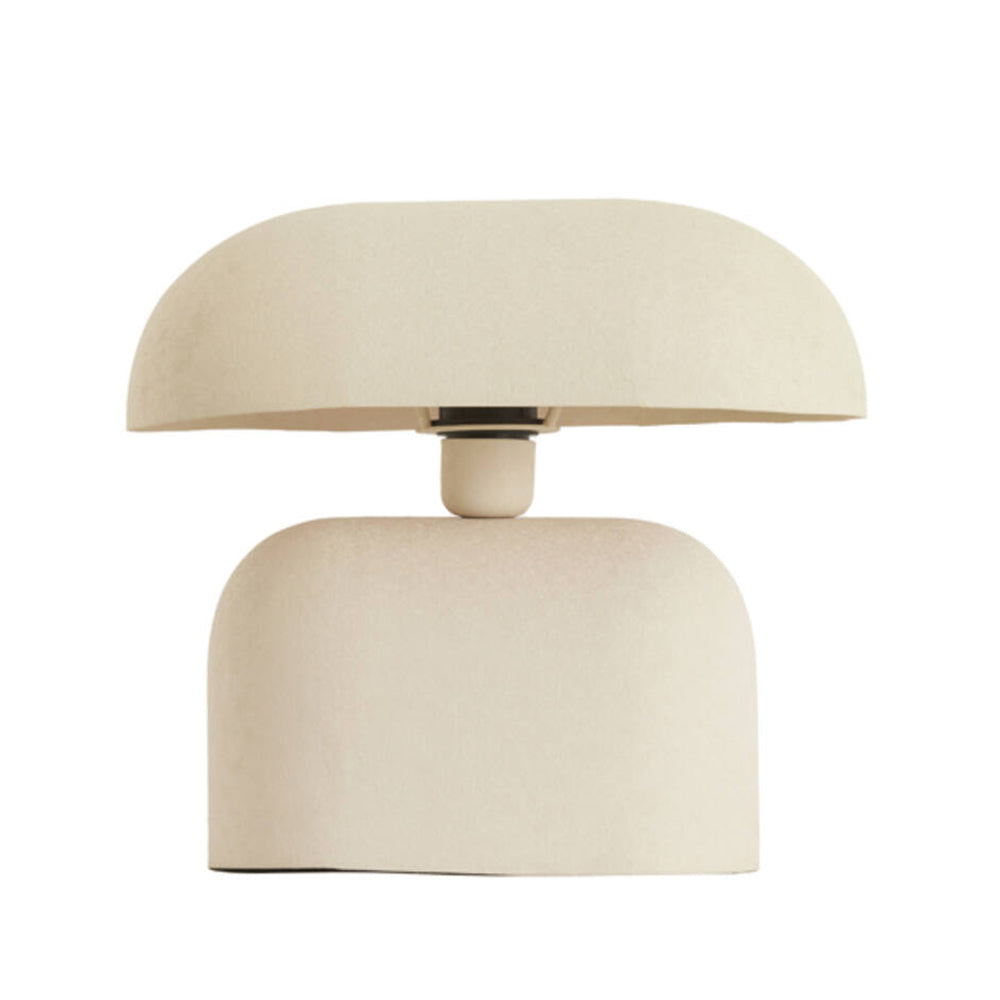 Lámpara de mesa metal crema mate L34xH30 cm E27 - LLLS0449