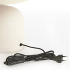Lámpara de mesa metal crema mate L34xH30 cm E27 - LLLS0449