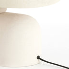 Lámpara de mesa metal crema mate L34xH30 cm E27 - LLLS0449