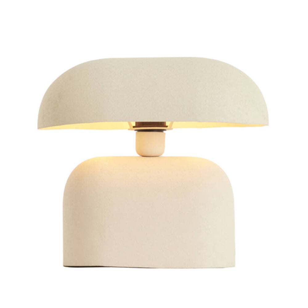 Lámpara de mesa metal crema mate L34xH30 cm E27 - LLLS0449
