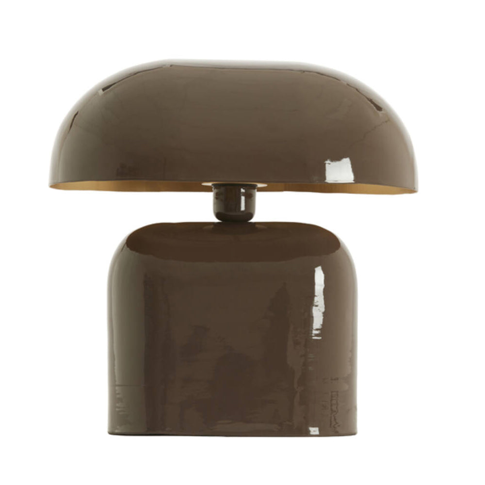 Lámpara de mesa metal café oscuro brillante L37xH37cm E27 - LLLS0450