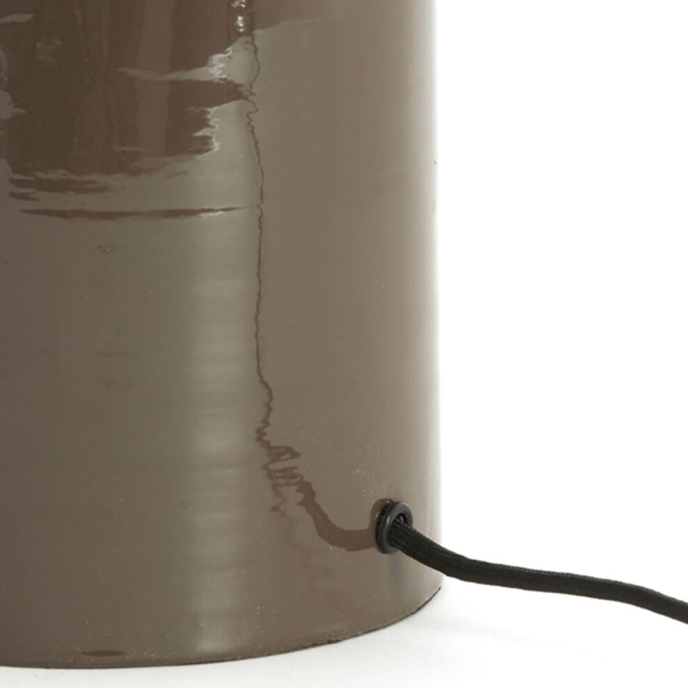 Lámpara de mesa metal café oscuro brillante L37xH37cm E27 - LLLS0450