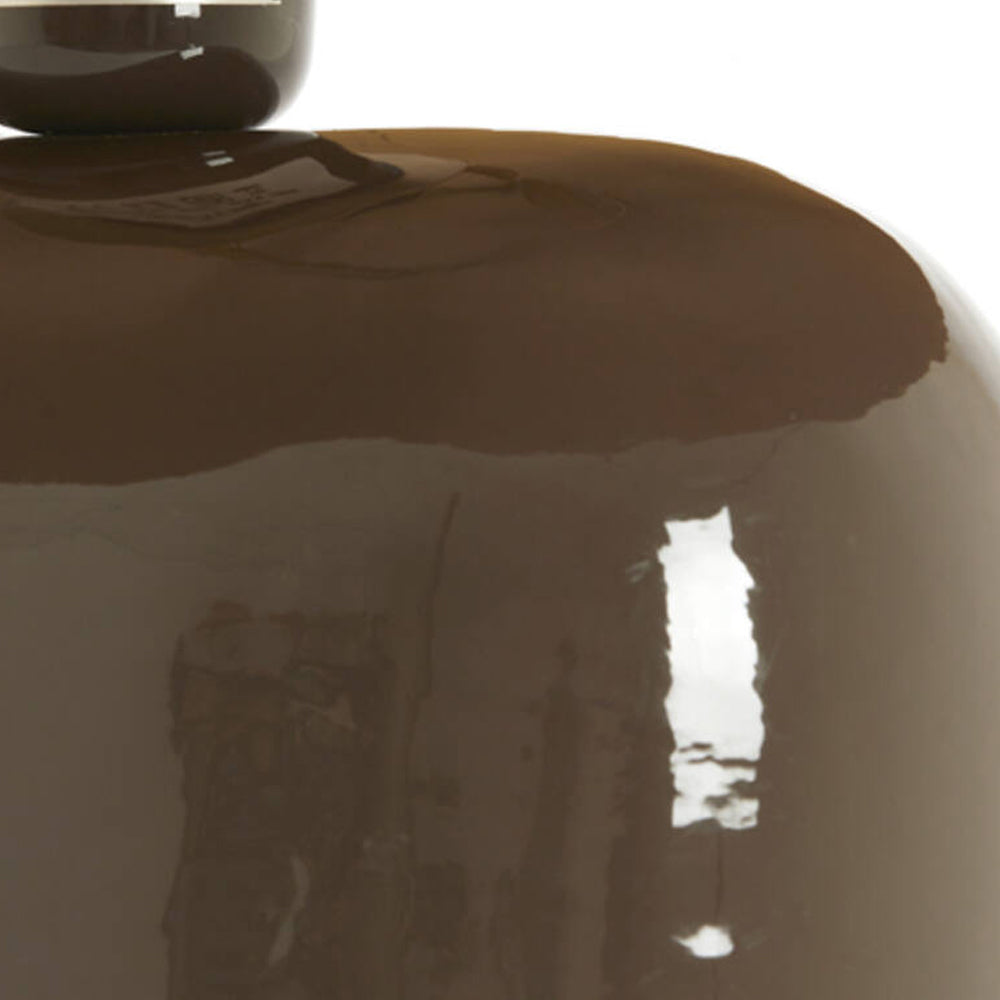 Lámpara de mesa metal café oscuro brillante L37xH37cm E27 - LLLS0450