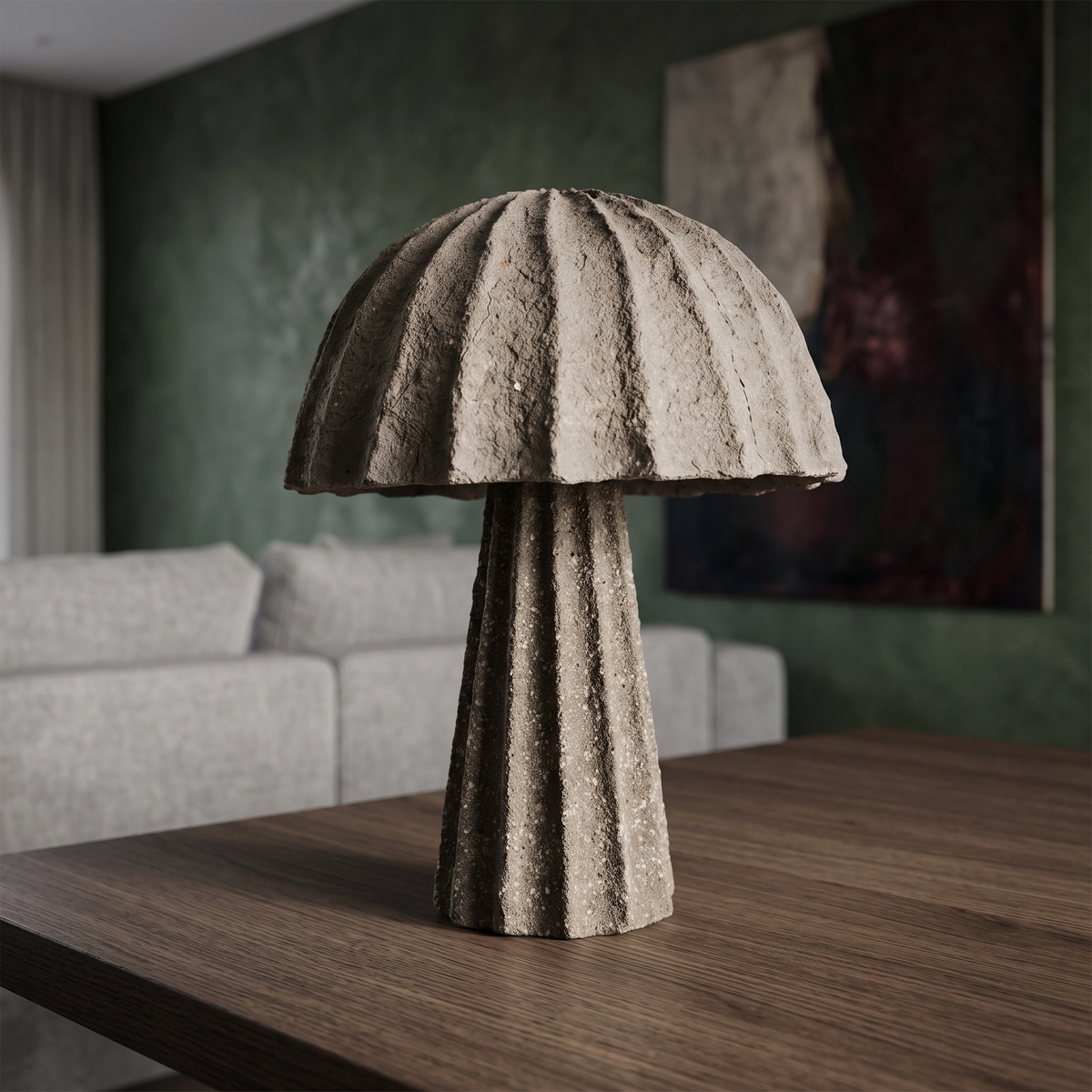 Lámpara de mesa papel maché Ø36x48 cm - LLLS0455