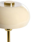 Lámpara de mesa beige brillante oro Ø22x34 cm E27 - LLLS0456