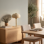 Lámpara de mesa beige brillante oro Ø22x34 cm E27 - LLLS0456