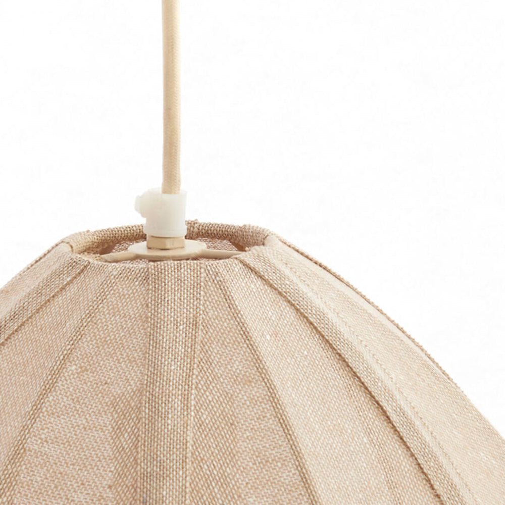 Lámpara colgante yute natural Ø28,5x38 cm E27 - LLLC0634