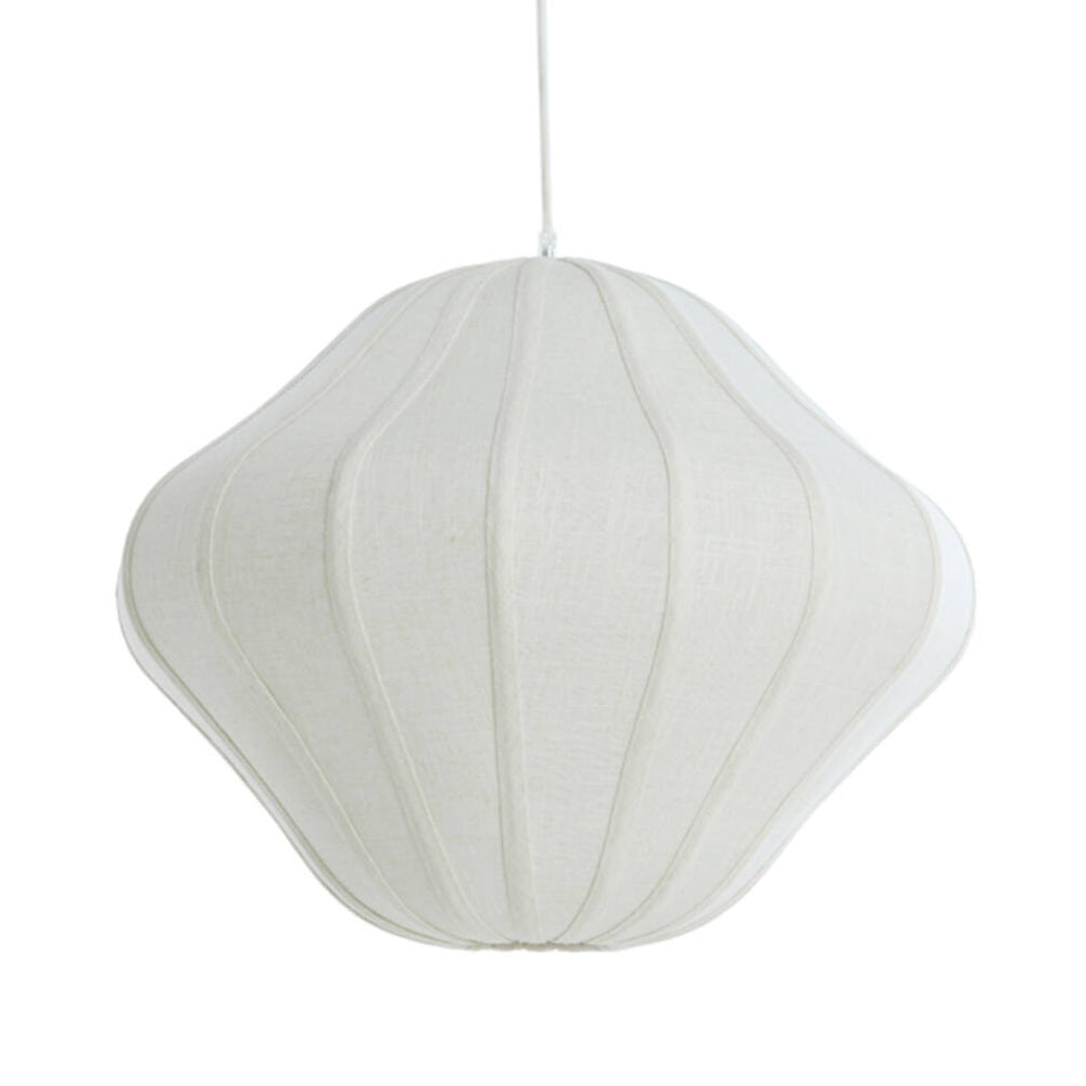 Lámpara colgante lino crema Ø50x40 cm E27 - LLLC0635