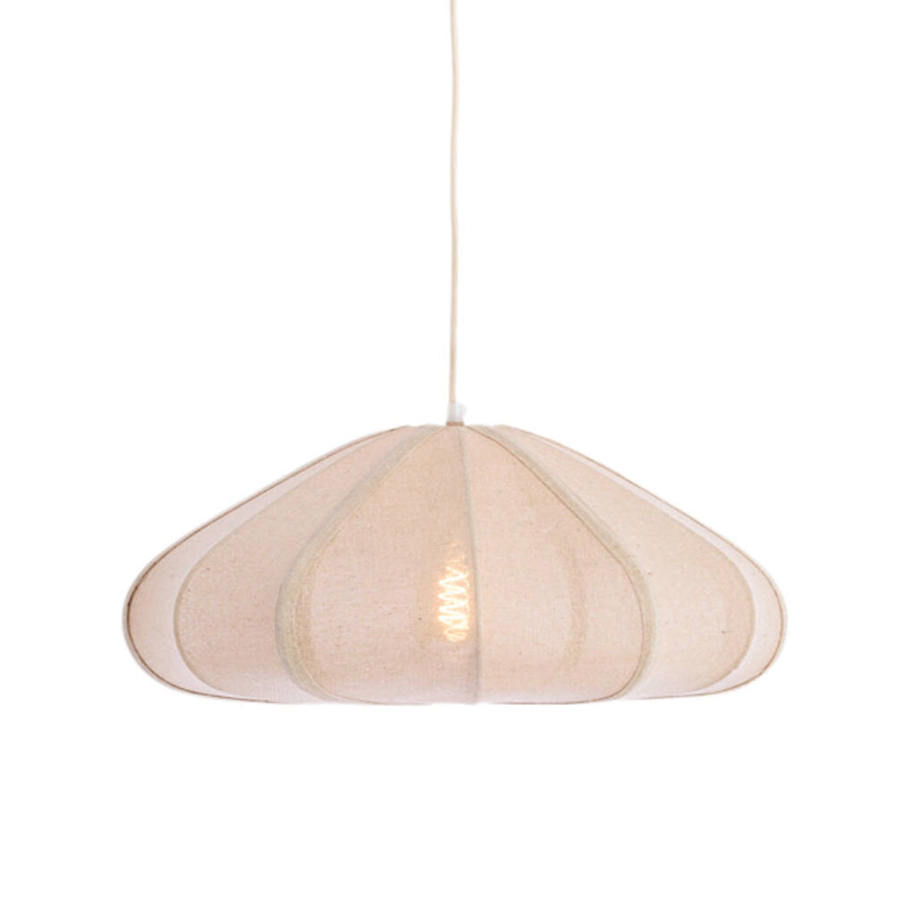 Lámpara colgante yute natural Ø50x20 cm E27 - LLLC0636