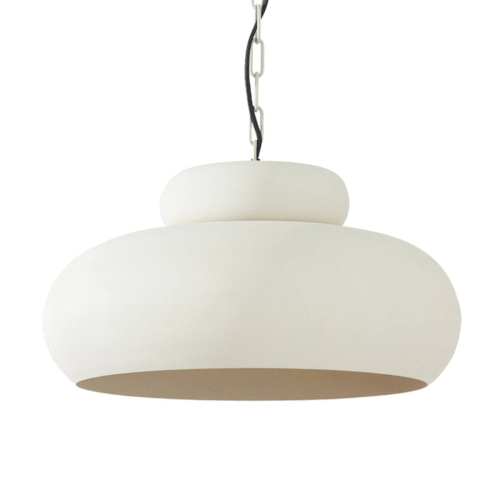 Lámpara colgante metal crema mate Ø46x30 cm - LLLC0644