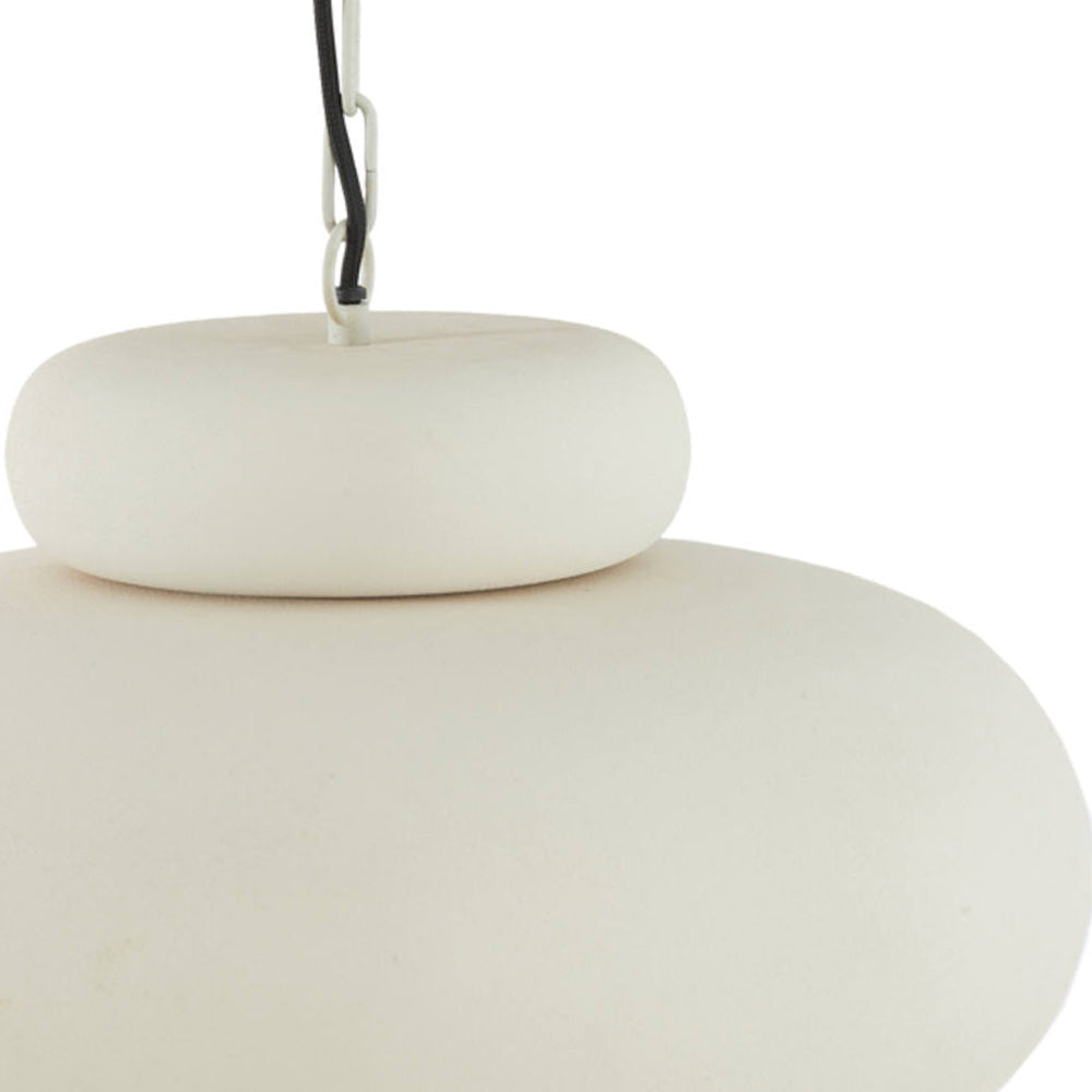 Lámpara colgante metal crema mate Ø46x30 cm - LLLC0644