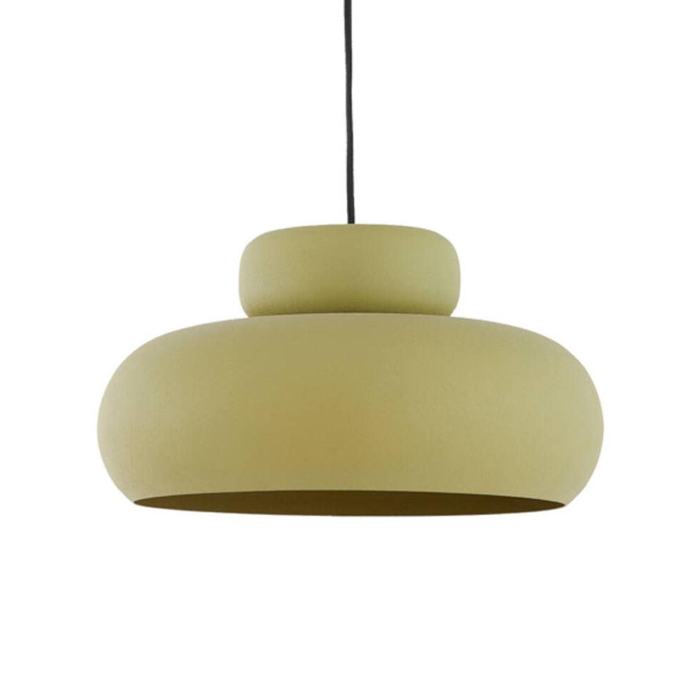 Lámpara colgante metal verde oliva mate Ø39x20 cm E27 - LLLC0646