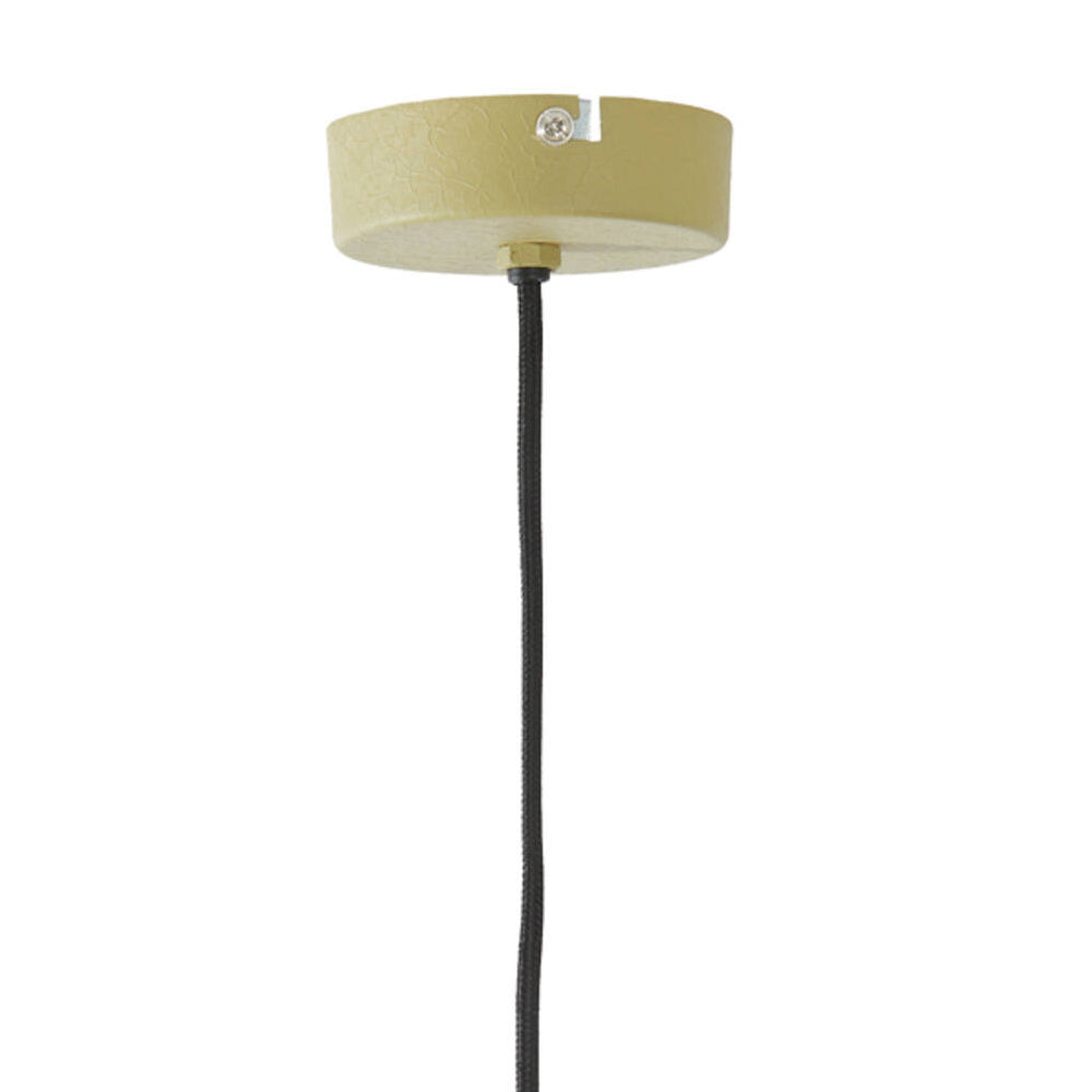 Lámpara colgante metal verde oliva mate Ø39x20 cm E27 - LLLC0646