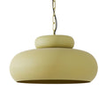 Lámpara colgante verde oliva mate Ø46x30 cm E27 - LLLC0647
