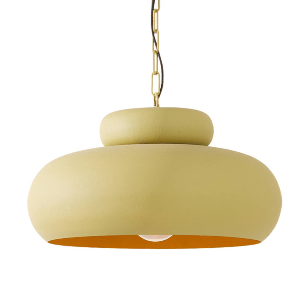 Lámpara colgante verde oliva mate Ø46x30 cm E27 - LLLC0647