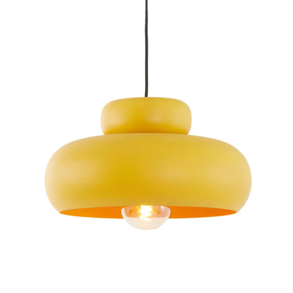 Lámpara colgante ocre amarillo mate Ø39x20 cm E27 - LLLC0648