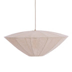 Lámpara colgante textil crema Ø60x25 cm E27 - LLLC0649