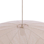 Lámpara colgante textil crema Ø60x25 cm E27 - LLLC0649