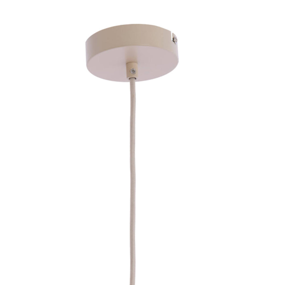 Lámpara colgante textil crema Ø60x25 cm E27 - LLLC0649