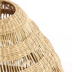 Lámpara colgante fibra vegetal natural tejida Ø47x46 cm E27 - LLLC0655