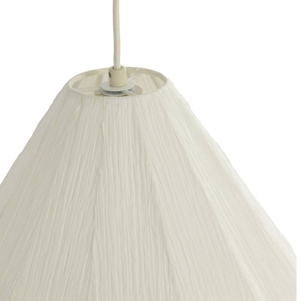 Lámpara colgante papel blanco Ø45x36 cm E27 - LLLC0657