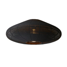 Cargar imagen en el visor de la galería, Plafón metal negro Ø40x17 cm E27 - LLPL0003

