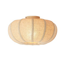 Cargar imagen en el visor de la galería, Plafón lino natural  Ø40x21,5 cm E27 - LLPL0004
