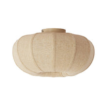 Cargar imagen en el visor de la galería, Plafón lino natural  Ø40x21,5 cm E27 - LLPL0004
