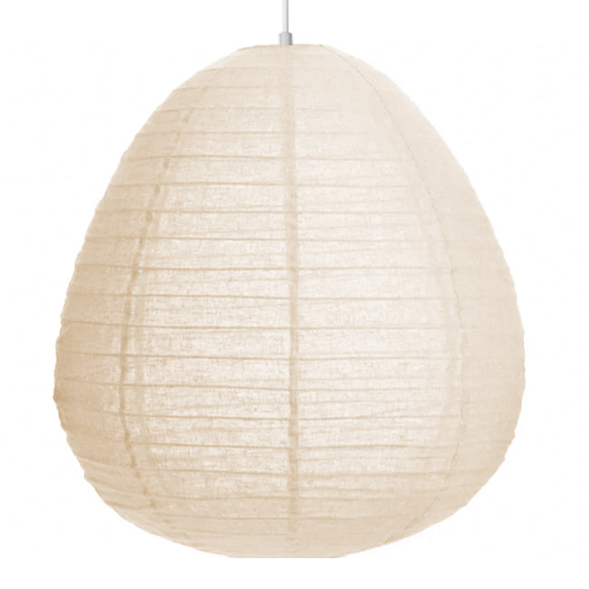 Lámpara colgante textil beige Ø60cm E27 - LTLC0001