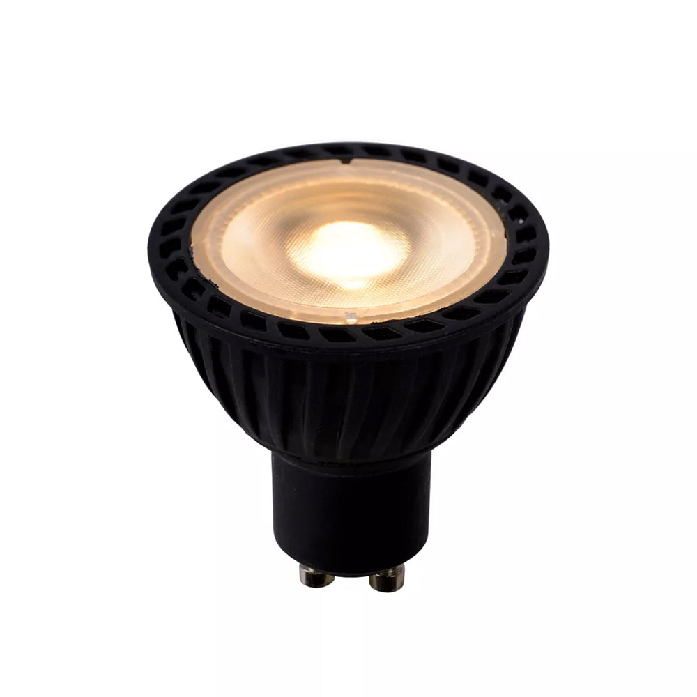 Ampolleta MR16 GU10 Negra 3000K  5w LED Dimeable - LUAM0057