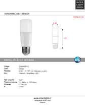 Cargar imagen en el visor de la galería, Ampolleta luz cálida LED E27 14W- LUAM0052
