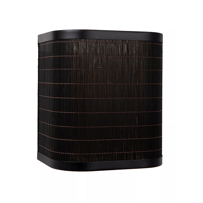 Apliqué metal bammbú negro 18x13x20 cm E27 - LUAP0111