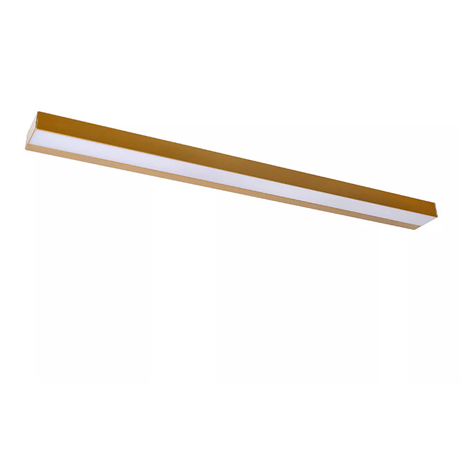 Apliqué metal acrílico oro mate 90x8 cm LED 13W - LUAP0118