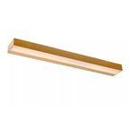 Apliqué metal acrílico oro mate 60x8 cm LED 8W - LUAP0119
