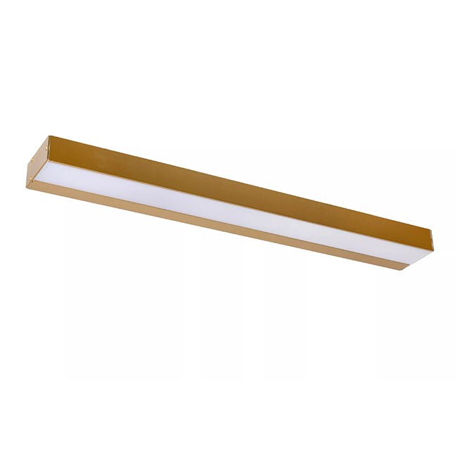 Apliqué metal acrílico oro mate 60x8 cm LED 8W - LUAP0119
