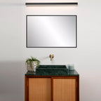 Apliqué metal acrílico negro 90x8 cm LED 13W - LUAP0120