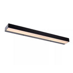 Apliqué metal acrílico negro 60x8 cm LED 8W - LUAP0121