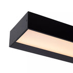 Apliqué metal acrílico negro 90x8 cm LED 13W - LUAP0120