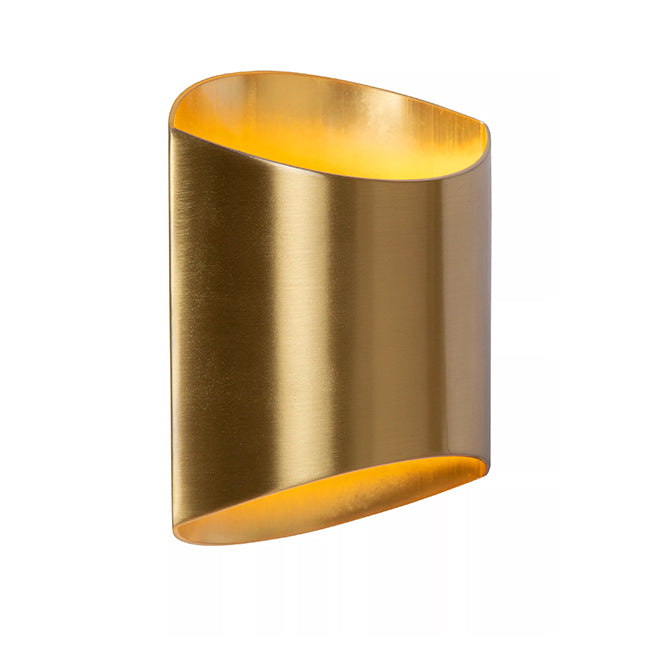 Apliqué aluminio oro mate 16x8x18 cm G9 - LUAP0129