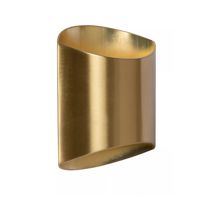 Apliqué aluminio oro mate 16x8x18 cm G9 - LUAP0129