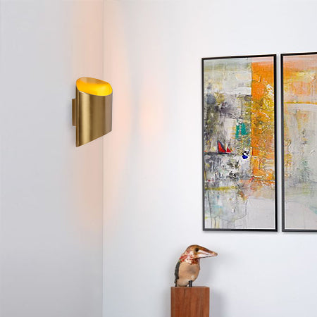 Apliqué aluminio oro mate 16x8x18 cm G9 - LUAP0129